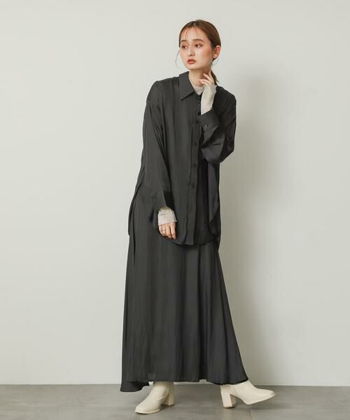 SENSE OF PLACE by URBAN RESEARCH / センスオブプレイス バイ アーバンリサーチ シャツ・ブラウス | サテンルーズシャツ | 詳細28