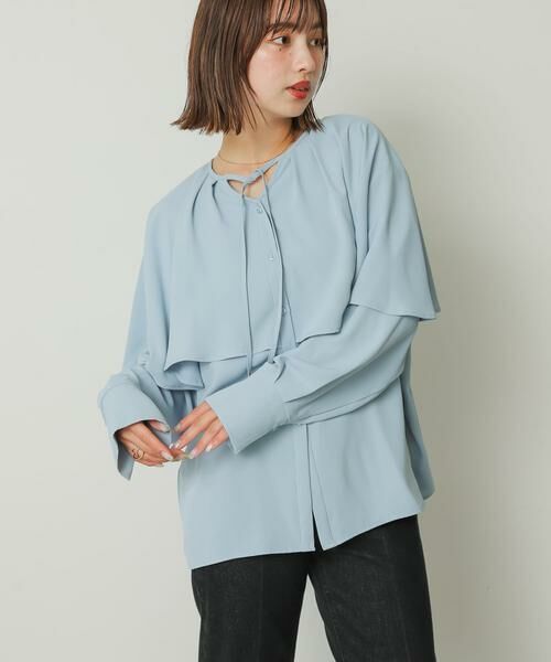 SENSE OF PLACE by URBAN RESEARCH / センスオブプレイス バイ アーバンリサーチ シャツ・ブラウス | フリルケープブラウス | 詳細3