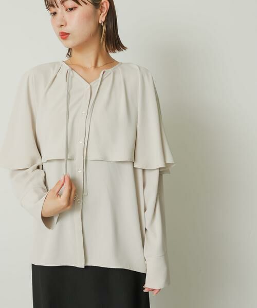 SENSE OF PLACE by URBAN RESEARCH / センスオブプレイス バイ アーバンリサーチ シャツ・ブラウス | フリルケープブラウス | 詳細20