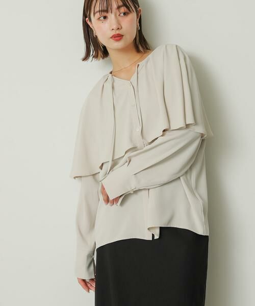 SENSE OF PLACE by URBAN RESEARCH / センスオブプレイス バイ アーバンリサーチ シャツ・ブラウス | フリルケープブラウス | 詳細21
