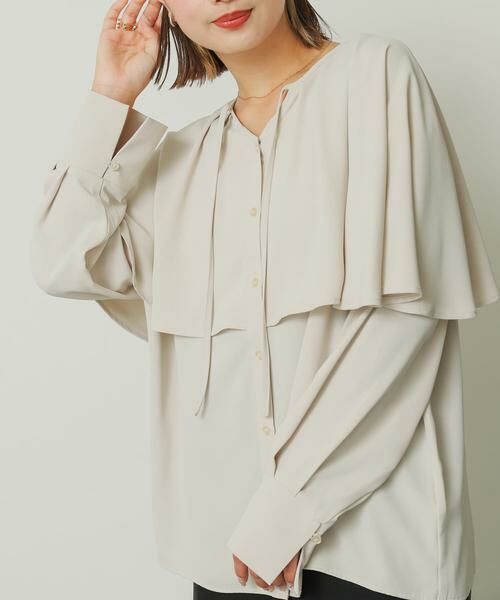 SENSE OF PLACE by URBAN RESEARCH / センスオブプレイス バイ アーバンリサーチ シャツ・ブラウス | フリルケープブラウス | 詳細22