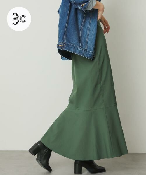 SENSE OF PLACE by URBAN RESEARCH/センスオブプレイス バイ アーバンリサーチ ストレッチハイウエストマーメイドスカート グリーン XS