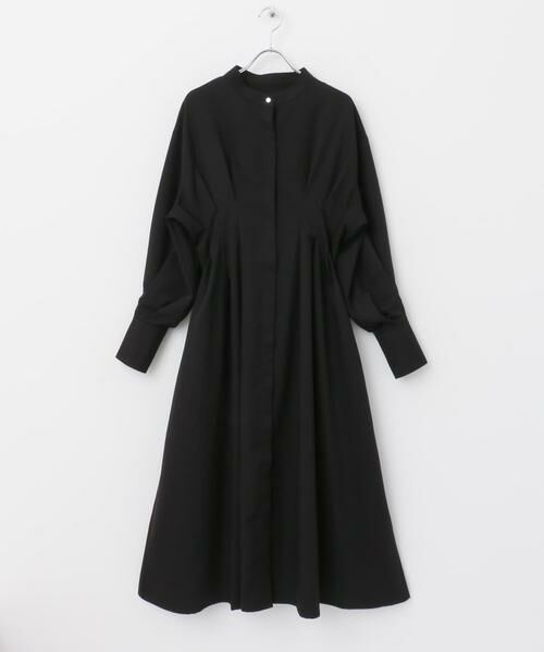 SENSE OF PLACE by URBAN RESEARCH / センスオブプレイス バイ アーバンリサーチ ワンピース | 『COMPACT/低身長向けサイズ展開あり』ウエストタックフレアシャツワンピース | 詳細7