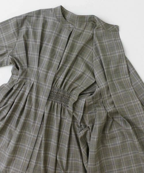 SENSE OF PLACE by URBAN RESEARCH / センスオブプレイス バイ アーバンリサーチ ワンピース | 『COMPACT/低身長向けサイズ展開あり』ウエストタックフレアシャツワンピース | 詳細23