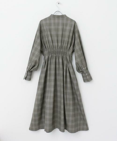SENSE OF PLACE by URBAN RESEARCH / センスオブプレイス バイ アーバンリサーチ ワンピース | 『COMPACT/低身長向けサイズ展開あり』ウエストタックフレアシャツワンピース | 詳細25