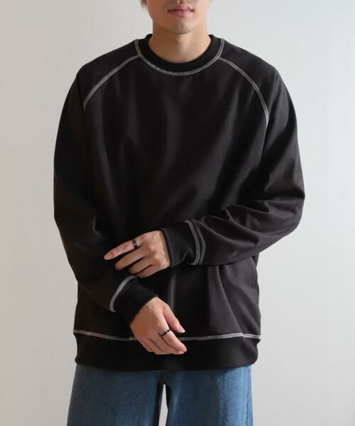 SENSE OF PLACE by URBAN RESEARCH / センスオブプレイス バイ アーバンリサーチ スウェット | ラグランフェイクスエードスウェットシャツ | 詳細1