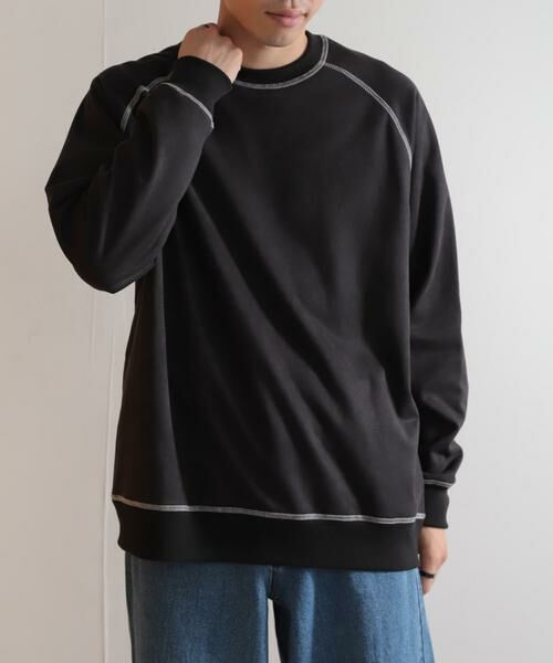 SENSE OF PLACE by URBAN RESEARCH / センスオブプレイス バイ アーバンリサーチ スウェット | ラグランフェイクスエードスウェットシャツ | 詳細2