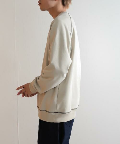 SENSE OF PLACE by URBAN RESEARCH / センスオブプレイス バイ アーバンリサーチ スウェット | ラグランフェイクスエードスウェットシャツ | 詳細12