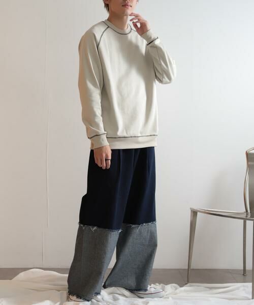 SENSE OF PLACE by URBAN RESEARCH / センスオブプレイス バイ アーバンリサーチ スウェット | ラグランフェイクスエードスウェットシャツ | 詳細14