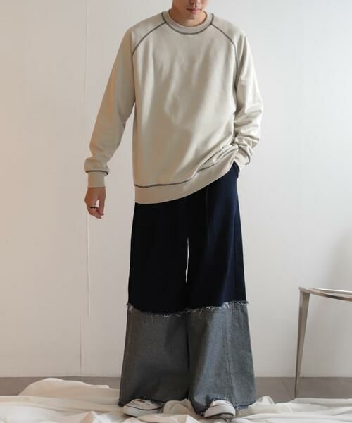 SENSE OF PLACE by URBAN RESEARCH / センスオブプレイス バイ アーバンリサーチ スウェット | ラグランフェイクスエードスウェットシャツ | 詳細15