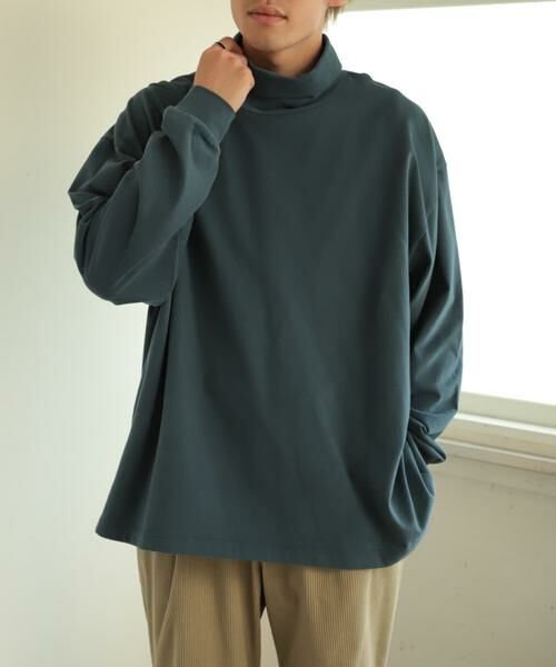 SENSE OF PLACE by URBAN RESEARCH / センスオブプレイス バイ アーバンリサーチ Tシャツ | スフレハイネックロングTシャツ | 詳細1