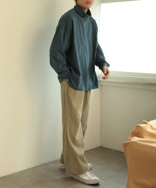 SENSE OF PLACE by URBAN RESEARCH / センスオブプレイス バイ アーバンリサーチ Tシャツ | スフレハイネックロングTシャツ | 詳細7