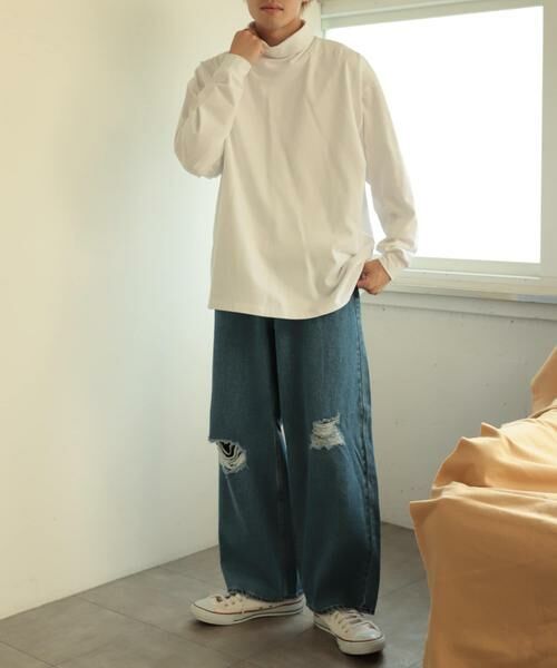 SENSE OF PLACE by URBAN RESEARCH / センスオブプレイス バイ アーバンリサーチ Tシャツ | スフレハイネックロングTシャツ | 詳細16
