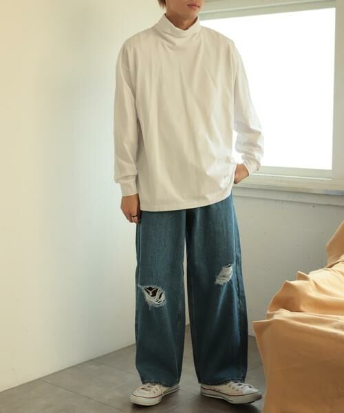 SENSE OF PLACE by URBAN RESEARCH / センスオブプレイス バイ アーバンリサーチ Tシャツ | スフレハイネックロングTシャツ | 詳細17