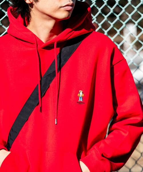 SENSE OF PLACE by URBAN RESEARCH/センスオブプレイス バイ アーバンリサーチ 『別注』TeddyBear×SENSE OF PLACE テディベアウラキモウパーカ レッド M SENSE OF PLACE by URBAN RESEARCH/センスオブプレイス バイ アーバンリサーチ 『別注』TeddyBear×SENSE OF PLACE テディベアウラキモウパーカ レッド M