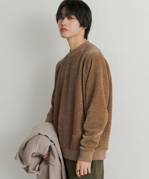 SENSE OF PLACE by URBAN RESEARCH / センスオブプレイス バイ アーバンリサーチ スウェット | カットコーデュロイラグランスウェットシャツ | 詳細3
