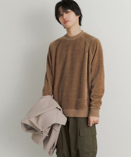 SENSE OF PLACE by URBAN RESEARCH / センスオブプレイス バイ アーバンリサーチ スウェット | カットコーデュロイラグランスウェットシャツ | 詳細4