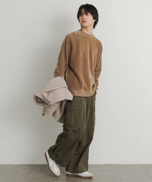 SENSE OF PLACE by URBAN RESEARCH / センスオブプレイス バイ アーバンリサーチ スウェット | カットコーデュロイラグランスウェットシャツ | 詳細6