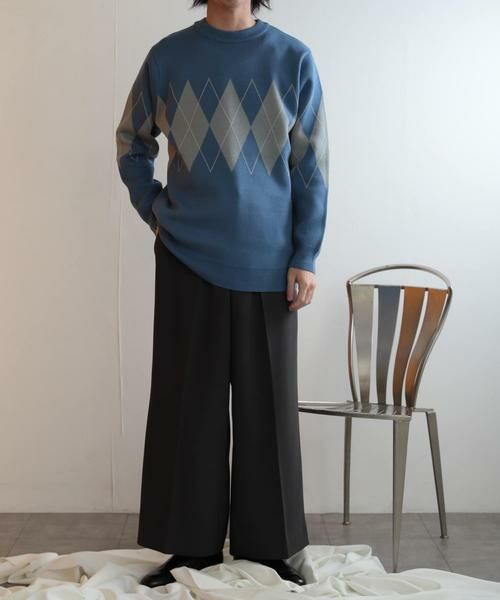 SENSE OF PLACE by URBAN RESEARCH / センスオブプレイス バイ アーバンリサーチ ニット・セーター | アーガイルクルーネックセーター | 詳細10