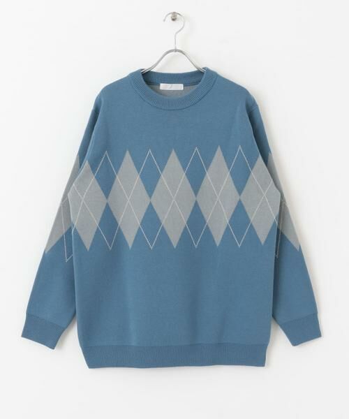 SENSE OF PLACE by URBAN RESEARCH / センスオブプレイス バイ アーバンリサーチ ニット・セーター | アーガイルクルーネックセーター | 詳細13