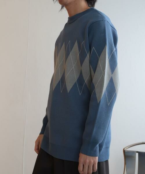 SENSE OF PLACE by URBAN RESEARCH / センスオブプレイス バイ アーバンリサーチ ニット・セーター | アーガイルクルーネックセーター | 詳細5