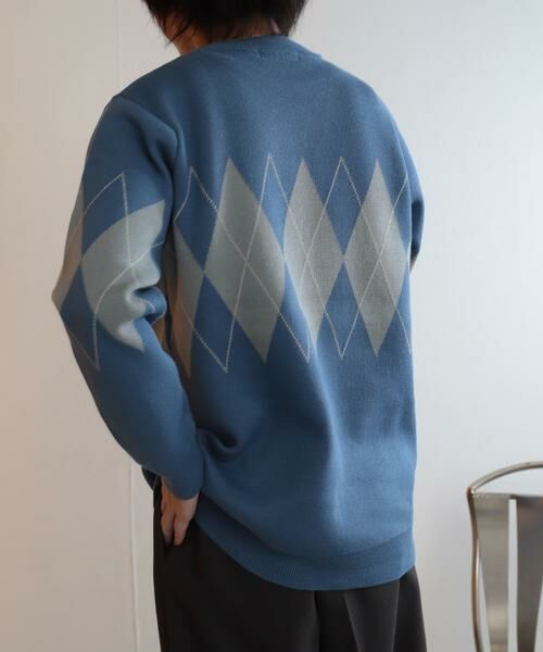 SENSE OF PLACE by URBAN RESEARCH / センスオブプレイス バイ アーバンリサーチ ニット・セーター | アーガイルクルーネックセーター | 詳細7