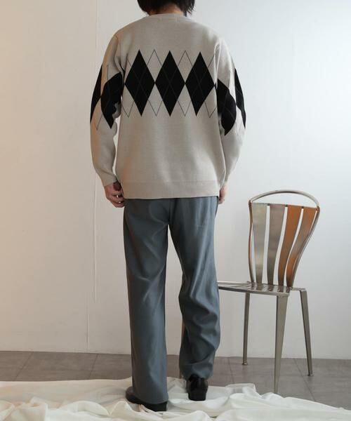 SENSE OF PLACE by URBAN RESEARCH / センスオブプレイス バイ アーバンリサーチ ニット・セーター | アーガイルクルーネックセーター | 詳細25