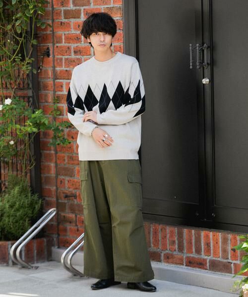 SENSE OF PLACE by URBAN RESEARCH / センスオブプレイス バイ アーバンリサーチ ニット・セーター | アーガイルクルーネックセーター | 詳細17