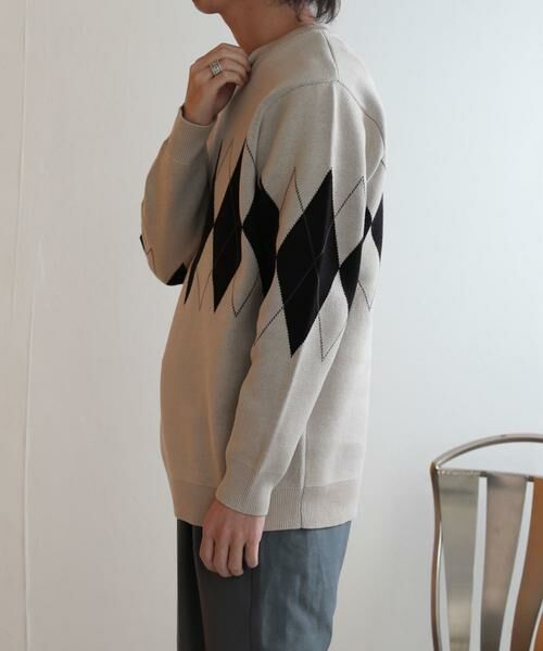 SENSE OF PLACE by URBAN RESEARCH / センスオブプレイス バイ アーバンリサーチ ニット・セーター | アーガイルクルーネックセーター | 詳細20