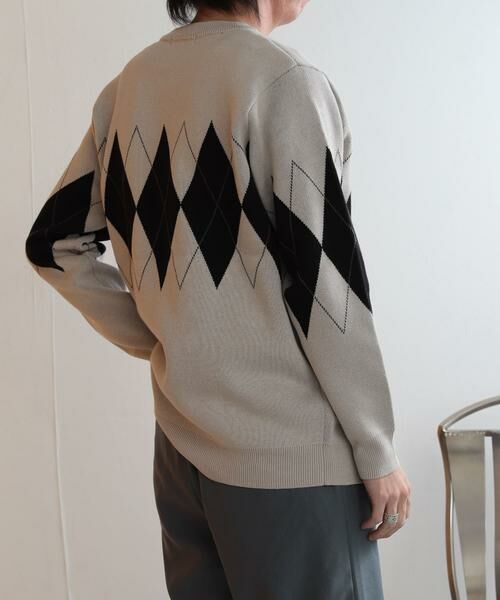 SENSE OF PLACE by URBAN RESEARCH / センスオブプレイス バイ アーバンリサーチ ニット・セーター | アーガイルクルーネックセーター | 詳細22