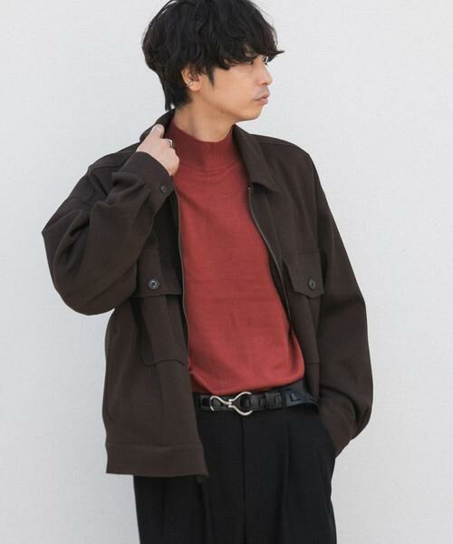 SENSE OF PLACE by URBAN RESEARCH / センスオブプレイス バイ アーバンリサーチ ニット・セーター | 『ユニセックス』ストレッチモックネックセーター | 詳細1