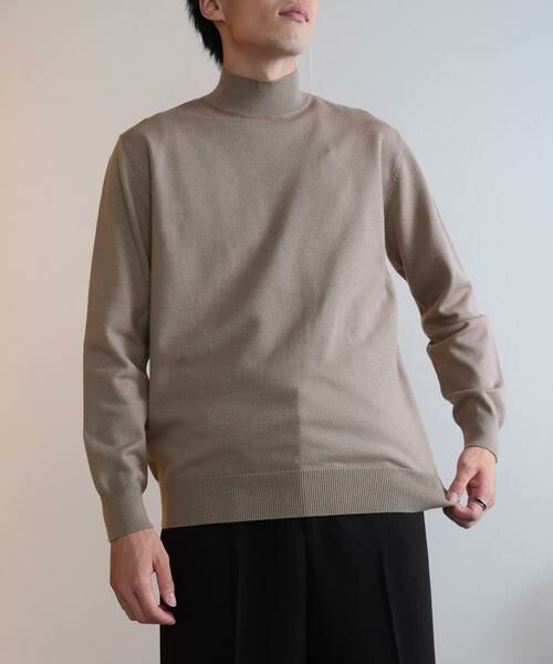 SENSE OF PLACE by URBAN RESEARCH / センスオブプレイス バイ アーバンリサーチ ニット・セーター | 『ユニセックス』ストレッチモックネックセーター | 詳細1
