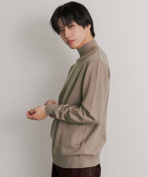SENSE OF PLACE by URBAN RESEARCH / センスオブプレイス バイ アーバンリサーチ ニット・セーター | 『ユニセックス』ストレッチモックネックセーター | 詳細10