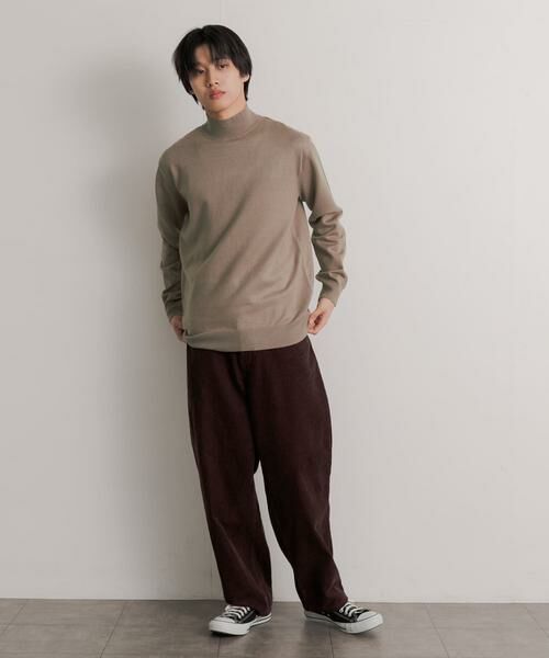SENSE OF PLACE by URBAN RESEARCH / センスオブプレイス バイ アーバンリサーチ ニット・セーター | 『ユニセックス』ストレッチモックネックセーター | 詳細12