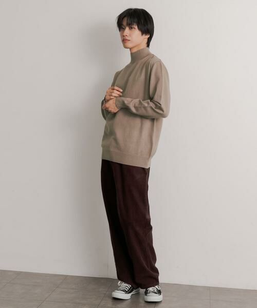 SENSE OF PLACE by URBAN RESEARCH / センスオブプレイス バイ アーバンリサーチ ニット・セーター | 『ユニセックス』ストレッチモックネックセーター | 詳細13