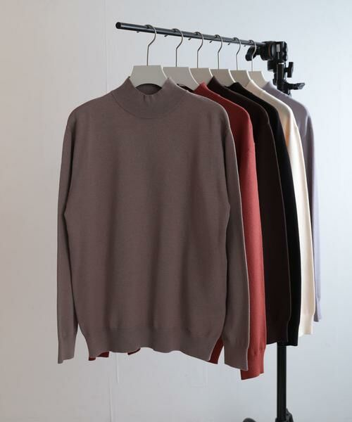 SENSE OF PLACE by URBAN RESEARCH / センスオブプレイス バイ アーバンリサーチ ニット・セーター | 『ユニセックス』ストレッチモックネックセーター | 詳細15