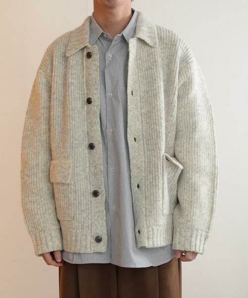 SENSE OF PLACE by URBAN RESEARCH / センスオブプレイス バイ アーバンリサーチ カーディガン・ボレロ | アゼアミダブルポケットカーディガン | 詳細11