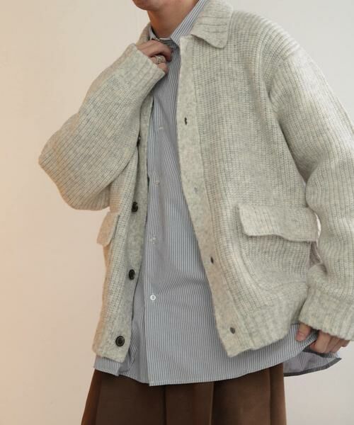 SENSE OF PLACE by URBAN RESEARCH / センスオブプレイス バイ アーバンリサーチ カーディガン・ボレロ | アゼアミダブルポケットカーディガン | 詳細14