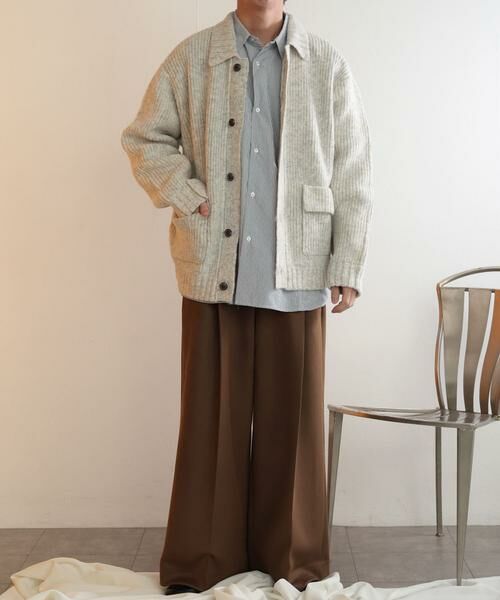 SENSE OF PLACE by URBAN RESEARCH / センスオブプレイス バイ アーバンリサーチ カーディガン・ボレロ | アゼアミダブルポケットカーディガン | 詳細15