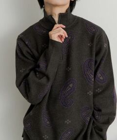 SENSE OF PLACE by URBAN RESEARCH / センスオブプレイス バイ アーバンリサーチ ニット・セーター | ストレッチペイズリーハーフZIPセーター