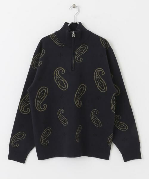 SENSE OF PLACE by URBAN RESEARCH / センスオブプレイス バイ アーバンリサーチ ニット・セーター | ストレッチペイズリーハーフZIPセーター | 詳細8