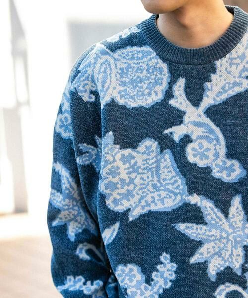 SENSE OF PLACE by URBAN RESEARCH / センスオブプレイス バイ アーバンリサーチ ニット・セーター | モールフラワークルーネックセーター | 詳細1