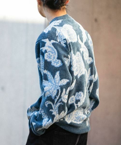 SENSE OF PLACE by URBAN RESEARCH / センスオブプレイス バイ アーバンリサーチ ニット・セーター | モールフラワークルーネックセーター | 詳細2