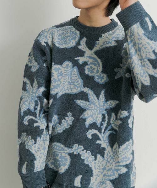 SENSE OF PLACE by URBAN RESEARCH / センスオブプレイス バイ アーバンリサーチ ニット・セーター | モールフラワークルーネックセーター | 詳細5