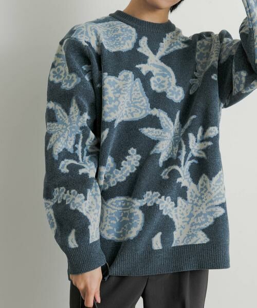 SENSE OF PLACE by URBAN RESEARCH / センスオブプレイス バイ アーバンリサーチ ニット・セーター | モールフラワークルーネックセーター | 詳細6