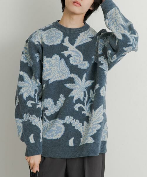 SENSE OF PLACE by URBAN RESEARCH / センスオブプレイス バイ アーバンリサーチ ニット・セーター | モールフラワークルーネックセーター | 詳細7