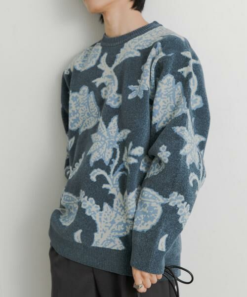 SENSE OF PLACE by URBAN RESEARCH / センスオブプレイス バイ アーバンリサーチ ニット・セーター | モールフラワークルーネックセーター | 詳細8