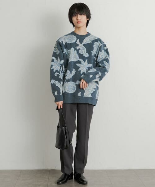 SENSE OF PLACE by URBAN RESEARCH / センスオブプレイス バイ アーバンリサーチ ニット・セーター | モールフラワークルーネックセーター | 詳細9