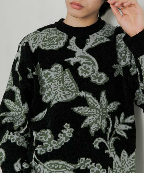 SENSE OF PLACE by URBAN RESEARCH / センスオブプレイス バイ アーバンリサーチ ニット・セーター | モールフラワークルーネックセーター | 詳細17