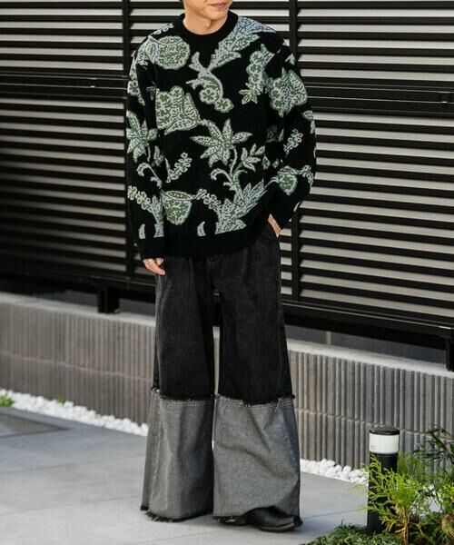 SENSE OF PLACE by URBAN RESEARCH / センスオブプレイス バイ アーバンリサーチ ニット・セーター | モールフラワークルーネックセーター | 詳細26